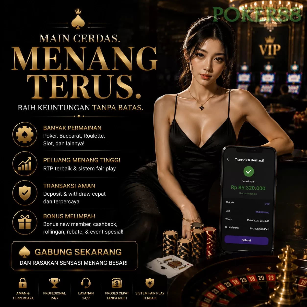 Main poker88q Menang Jackpot Besar